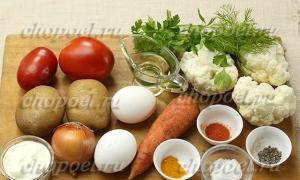Рецепт вкусной запеканки из цветной капусты с картофелем Цветная капуста и картофель запеченный в духовке